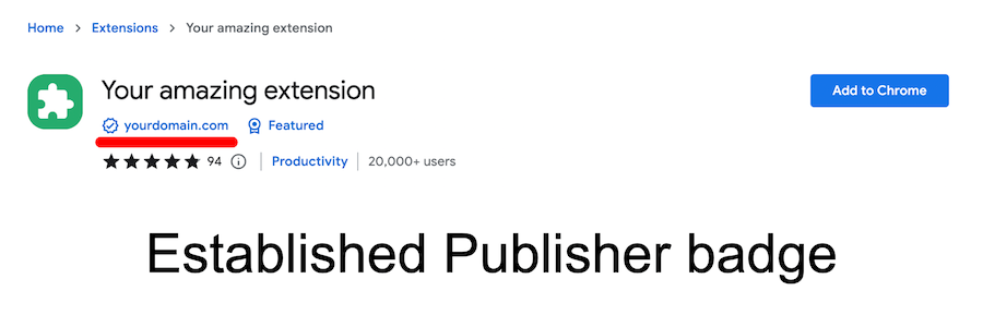 Article image for How to get an Established Publisher badge in Chrome Web Store?